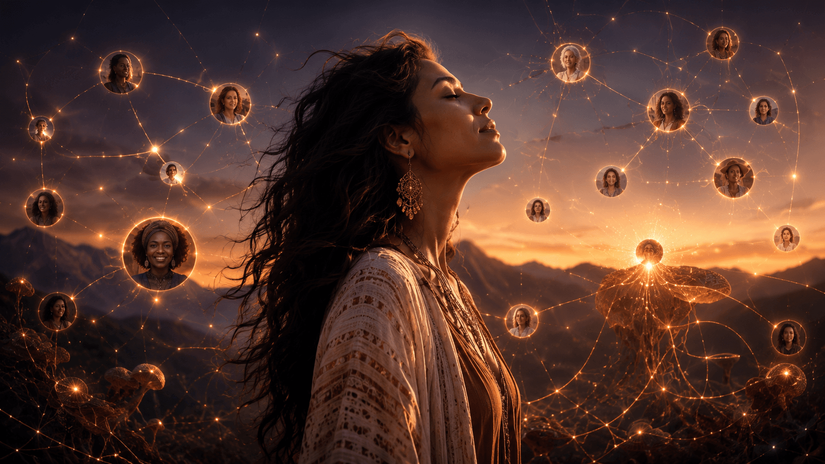 A living network connecting people through shared interests