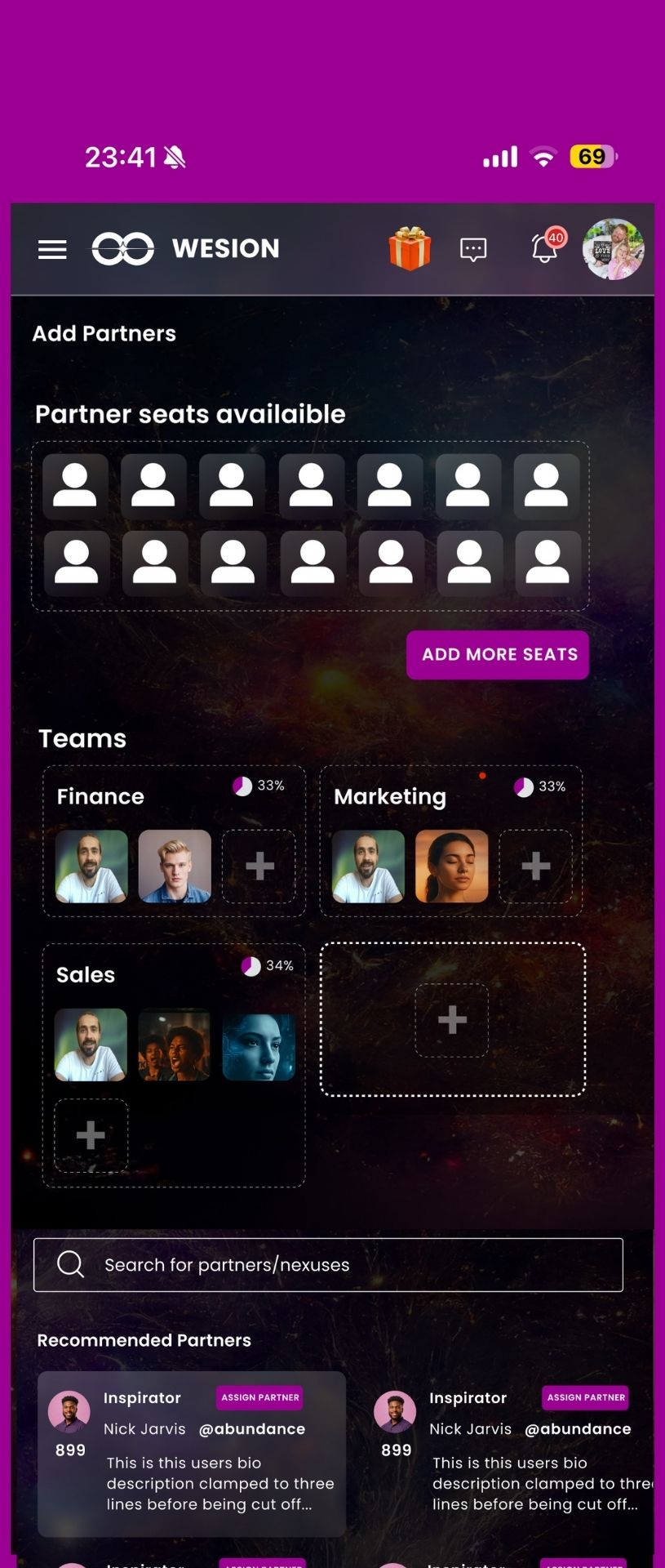 Build Your Collaborative Teams mobile interface